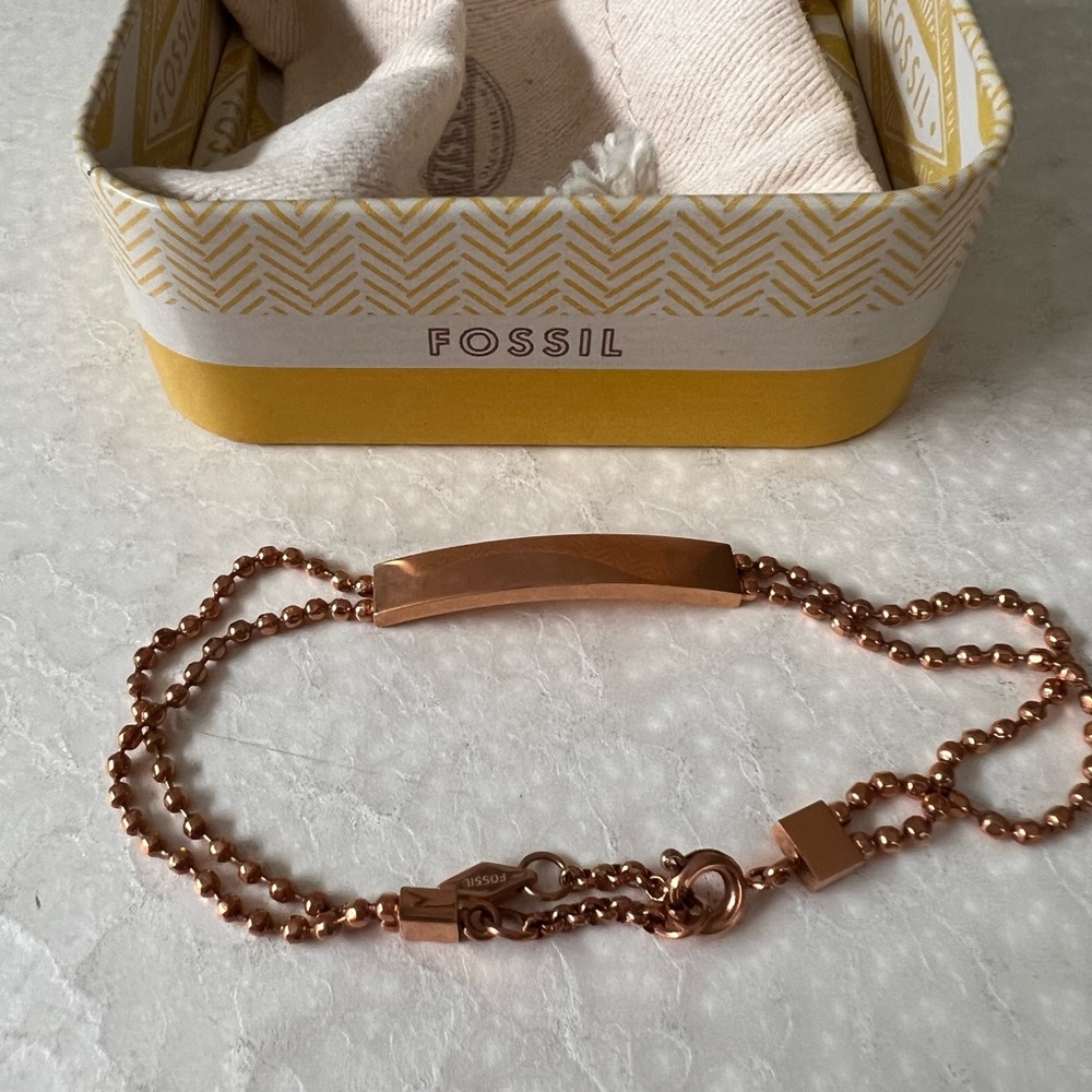 Rose gold Fossil Bracelet